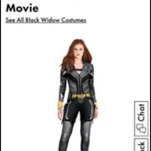 Black widow costume women’s size large NEW in package